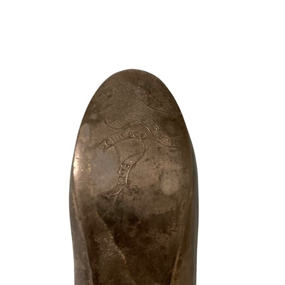 Antique 1893 Chicago World's Fair Exposition Metal Shoe Souvenir - Picture 7 of 9